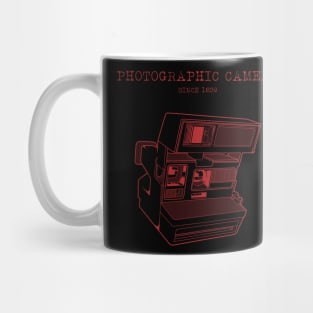 PHOTOGRAPHIC CAMERA red version / Vintage Camera Tshirt Mug